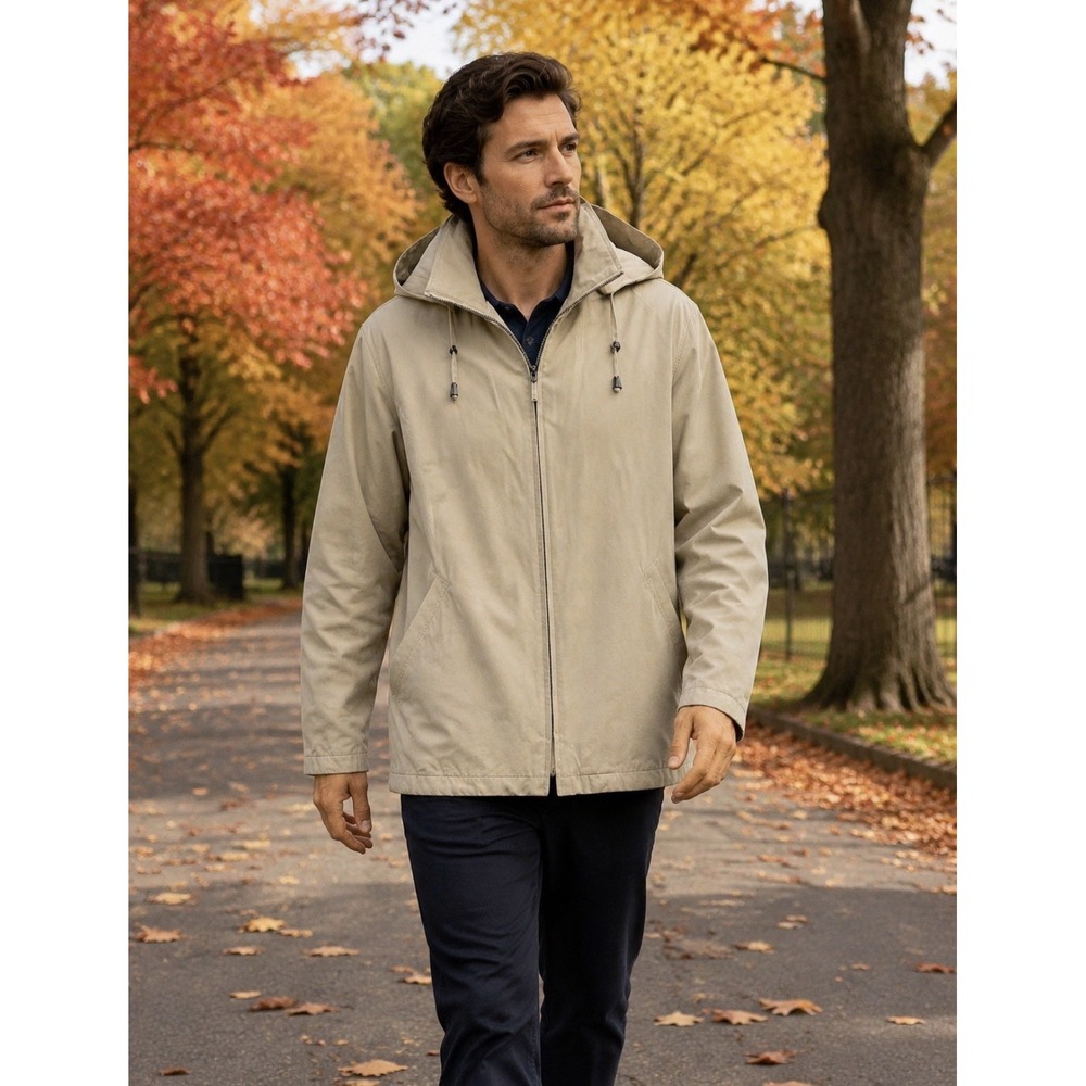 LONDON FOG - Ltd Edition Tan Womens Lightweight Jacket w/Removable Hood  sz 2X